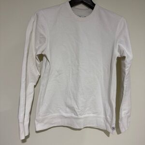 Men’s Reigning Champ white crewneck sweatshirt size small made in Canada EUC